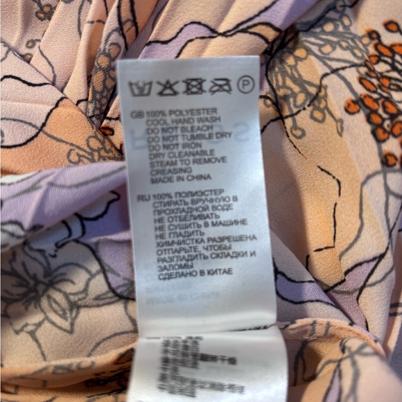 Reiss Corrine Floral Printed Midi Dress Size 4 - Picture 6 of 6